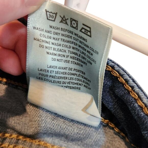 Ariat Blue Medium Wash Denim Casual Classic Low Rise Demi Bootcut Jeans Size 28L - Picture 8 of 8